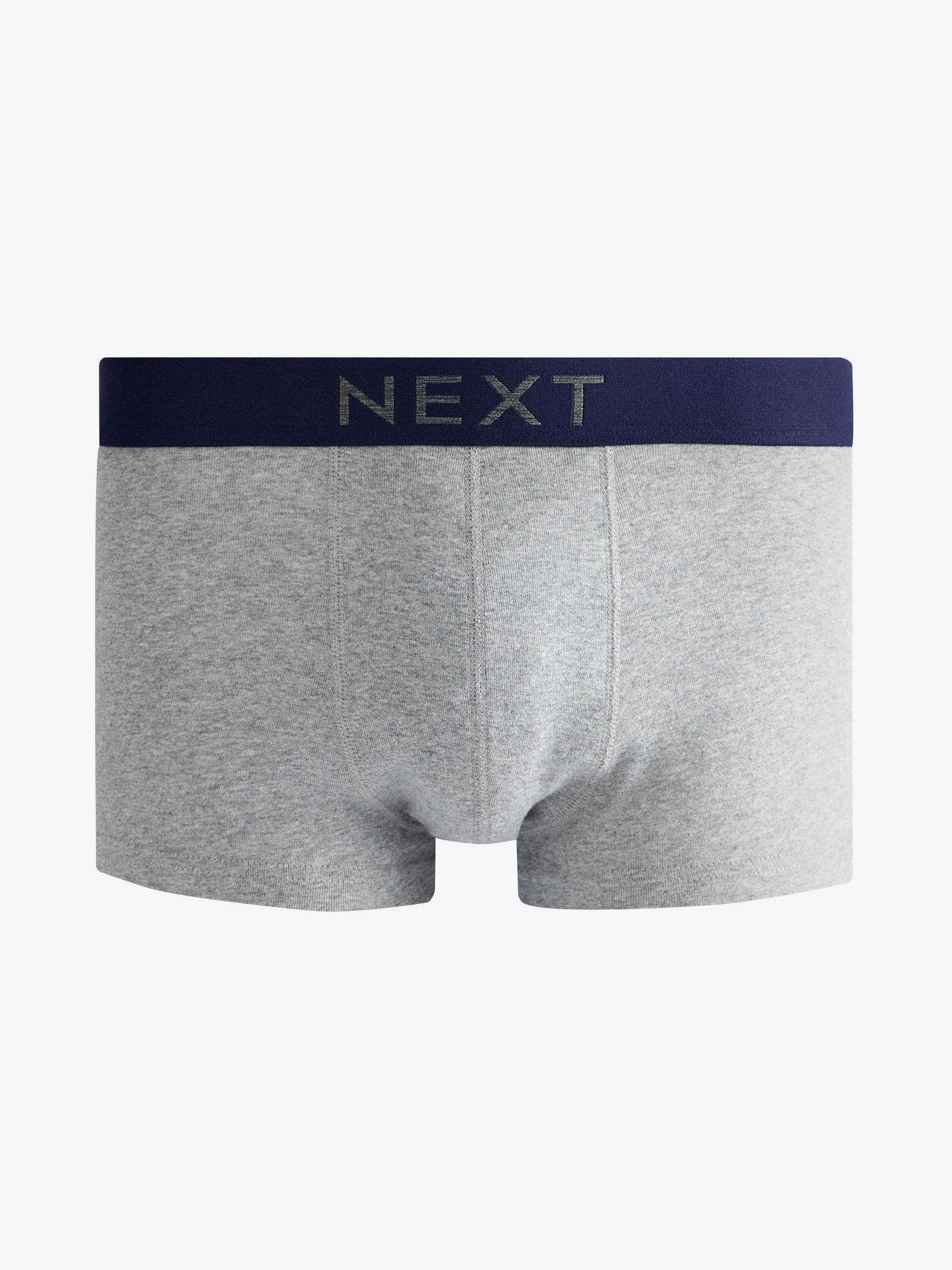 Grijs/marineblauw - Verpakking van 4 - Hipster boxershorts van 100% katoen