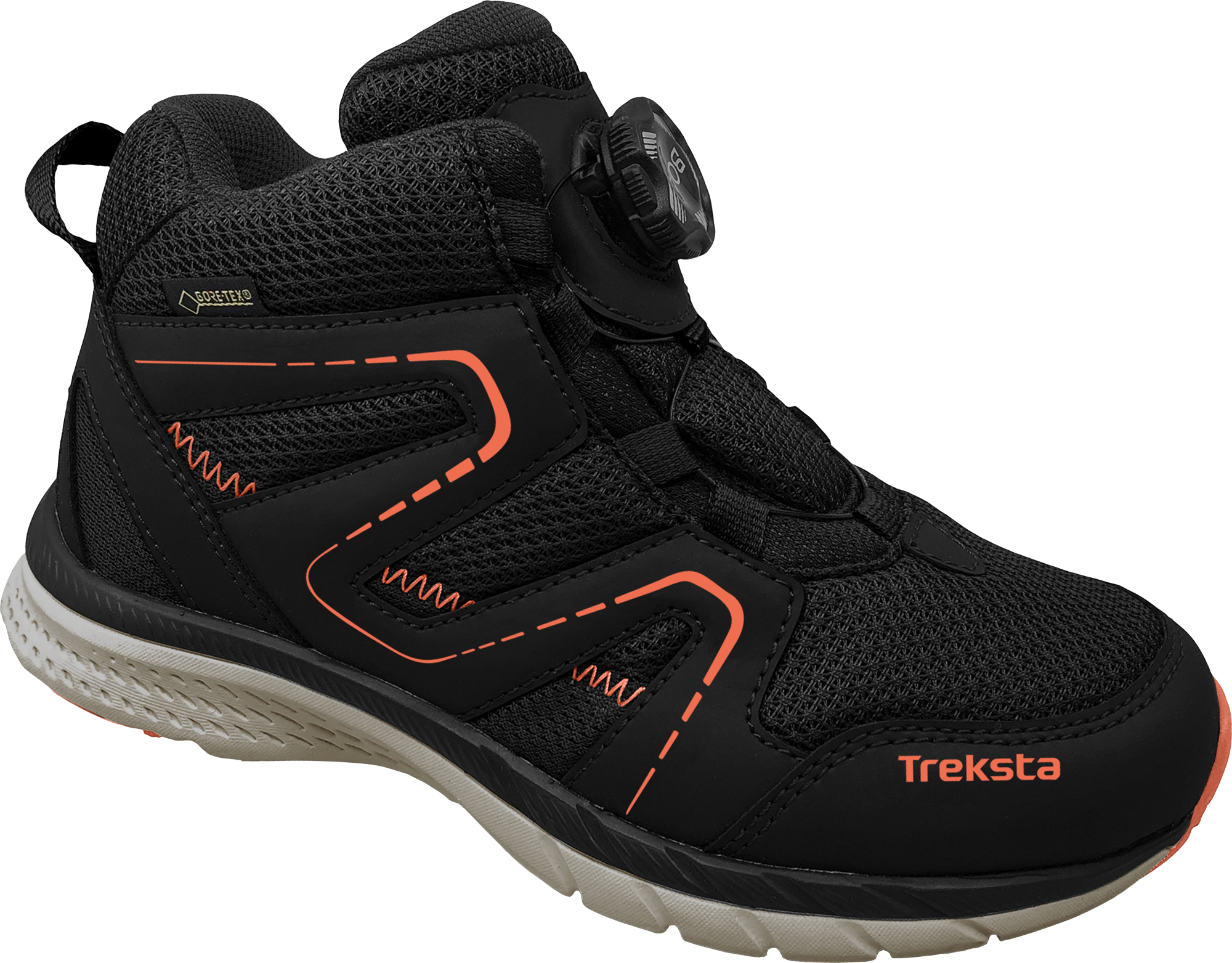 Treksta Oxxy Mid Boa GTX Kinderschuhe schwarz/orange