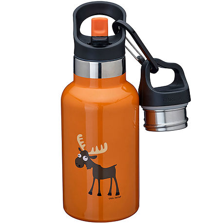 Carl Oscar Thermosflasche - TEMPflask - 350 ml - Orange m. Elch