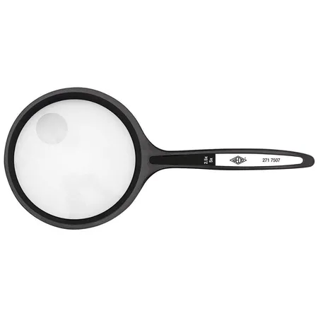 WEDO® Lupe rund Ø 48,5 mm Vergößerung 2,5 + 5 fach