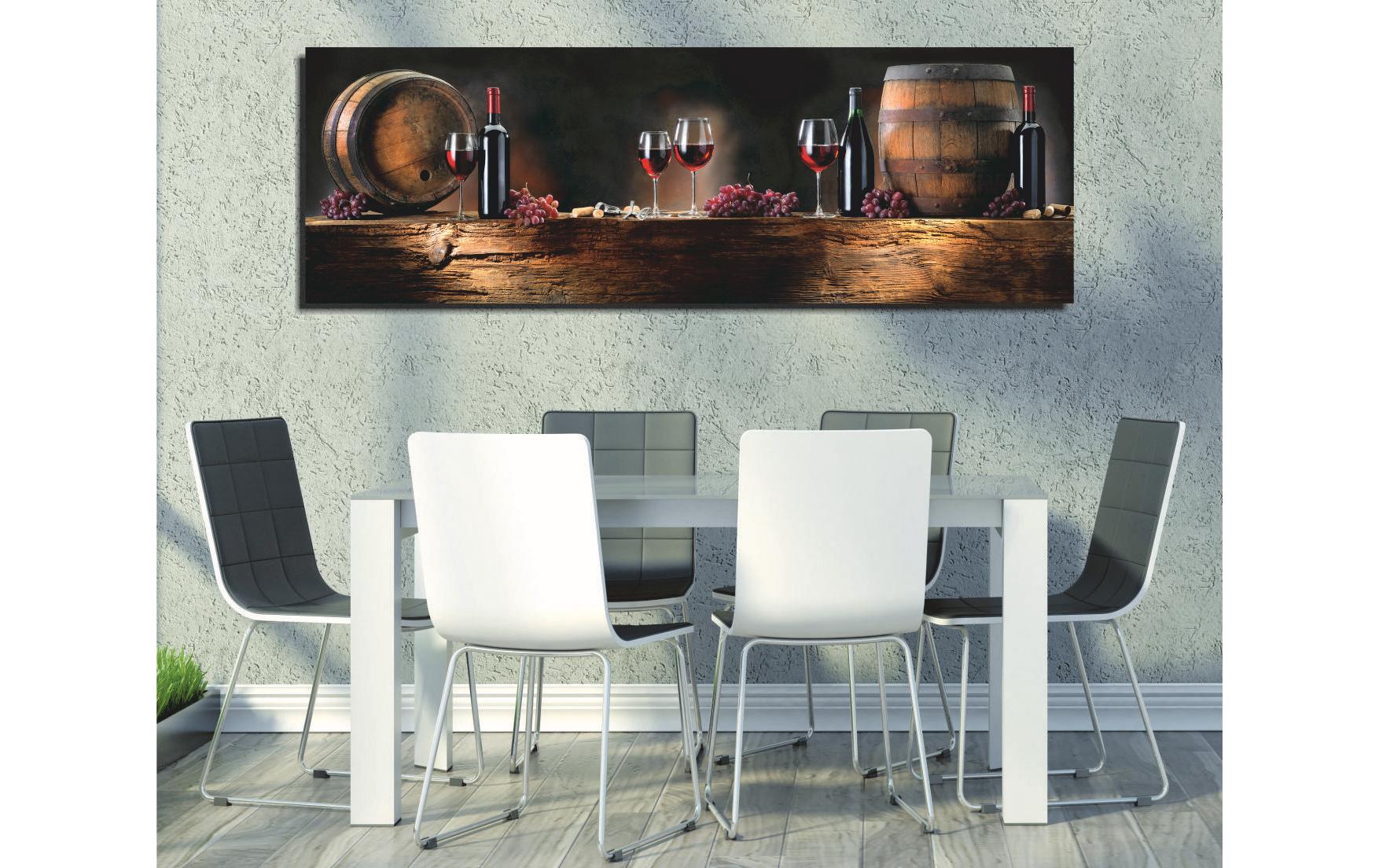 Bild Wein 30 x 80 cmDekorative Leinwandmalerei