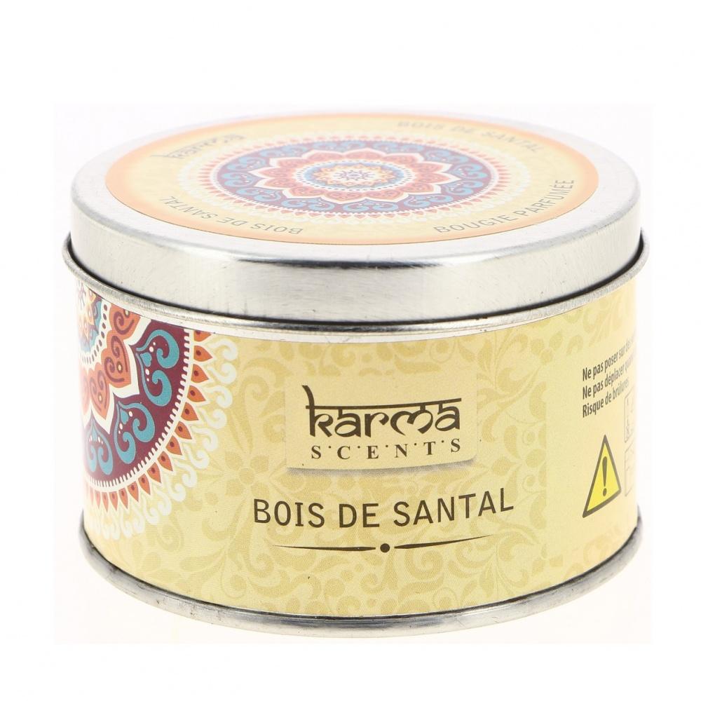 BOUGIE PARFUMEE KARMA POT METAL COUVERCLE 100G