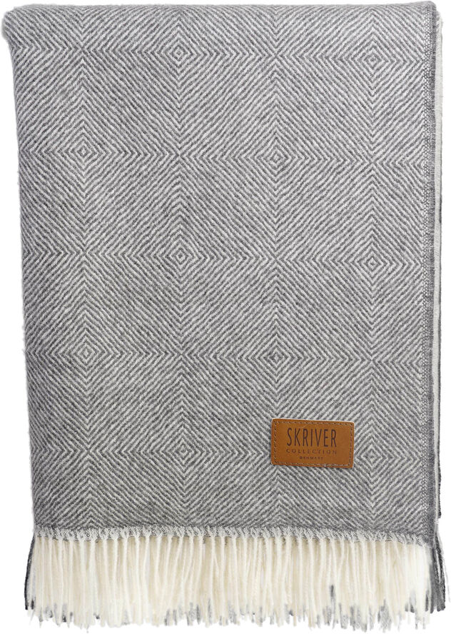 Skriver Collection Alpaca wool plaid 135x200 cm. Sort