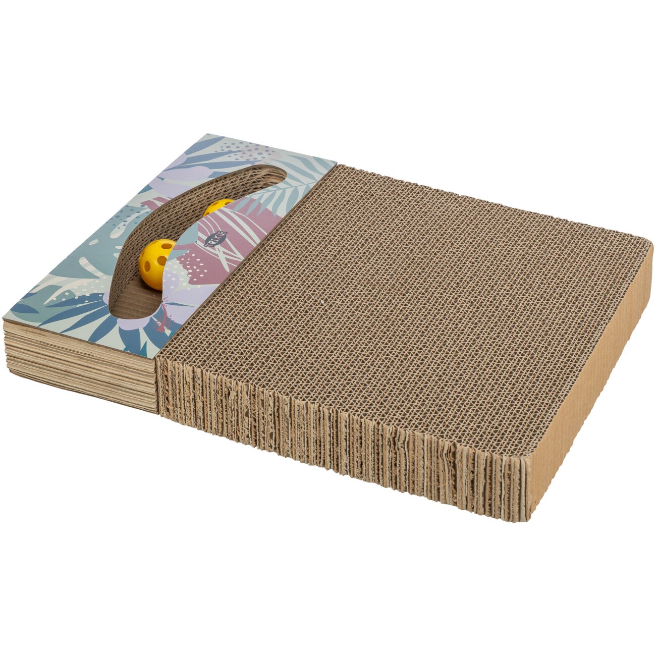 Trixie Kratzpappe mit Spielzeug