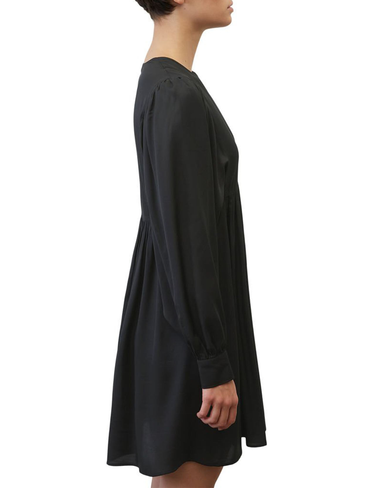 Marc O'Polo Robe midi col V noir