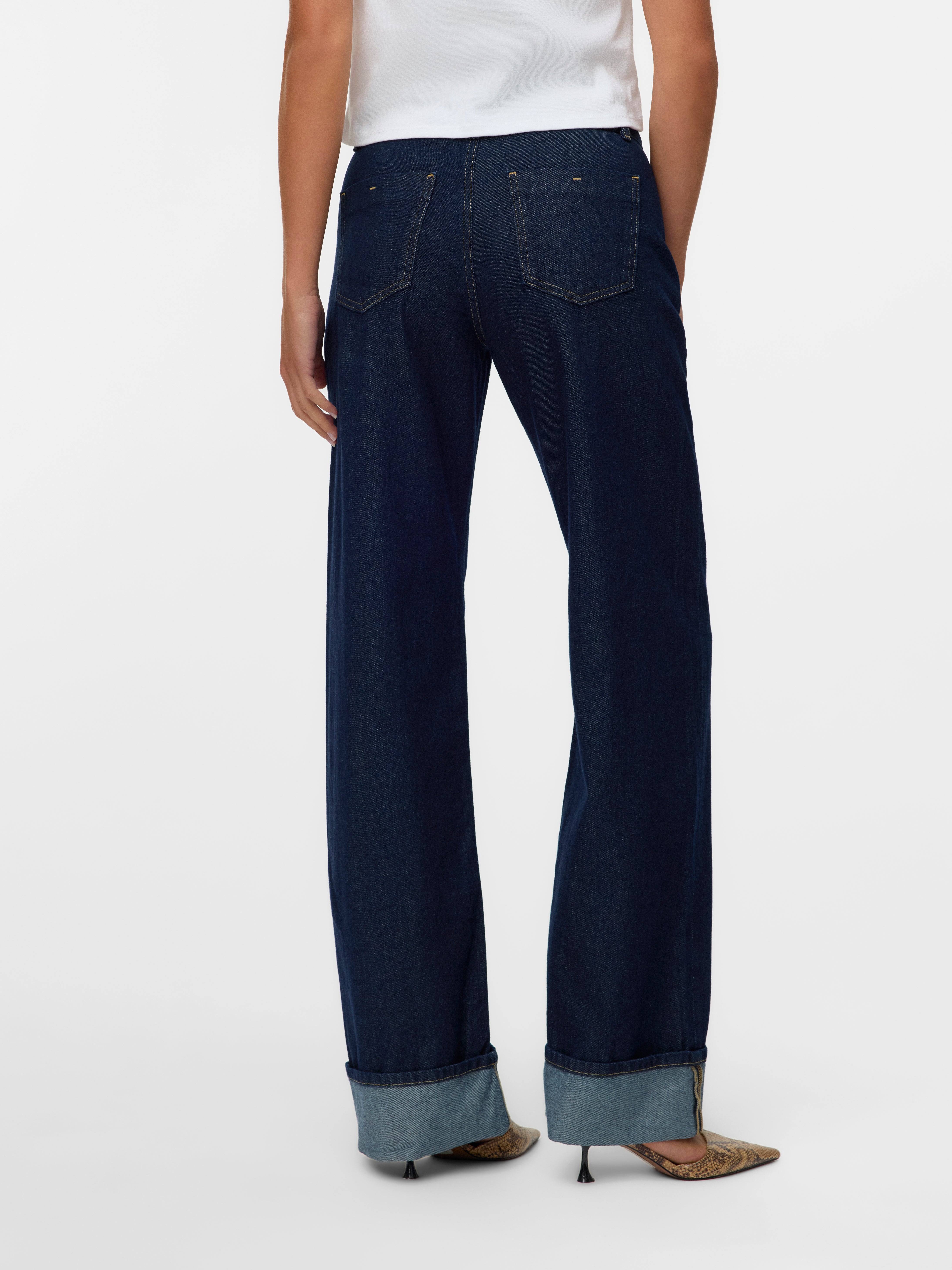SNRANCY Mid rise Wide leg fit Jeans