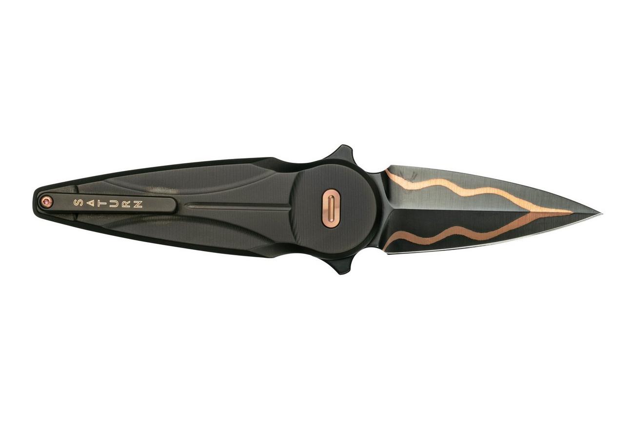 Fox Knives Saturn Carbon Copper Damascus, FX-551 TiCOP zakmes