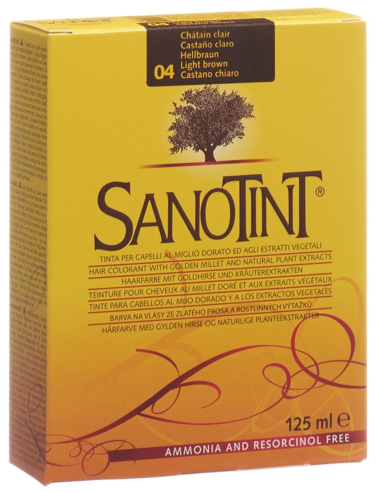 SANOTINT Haarfarbe<br>1 Stück, 04 hellbraun