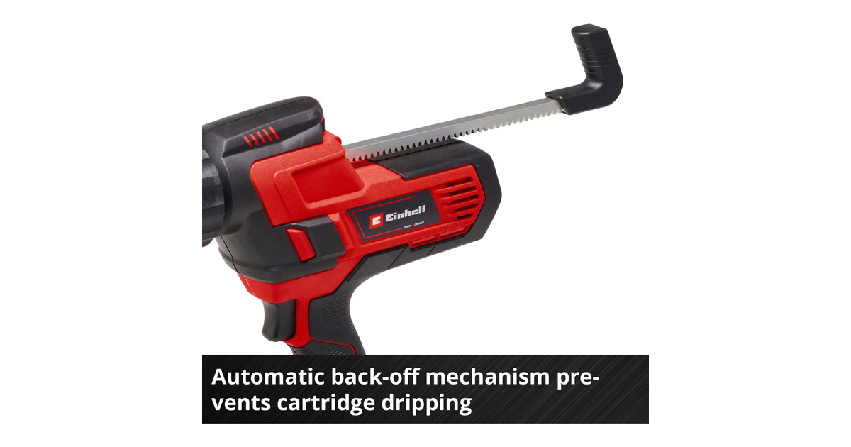 EINHELLAccu Kitpistool Power X-Change TE-SG 18/10 Li - Solo  (Rood/zwart, Accu en oplader niet inbegrepen)