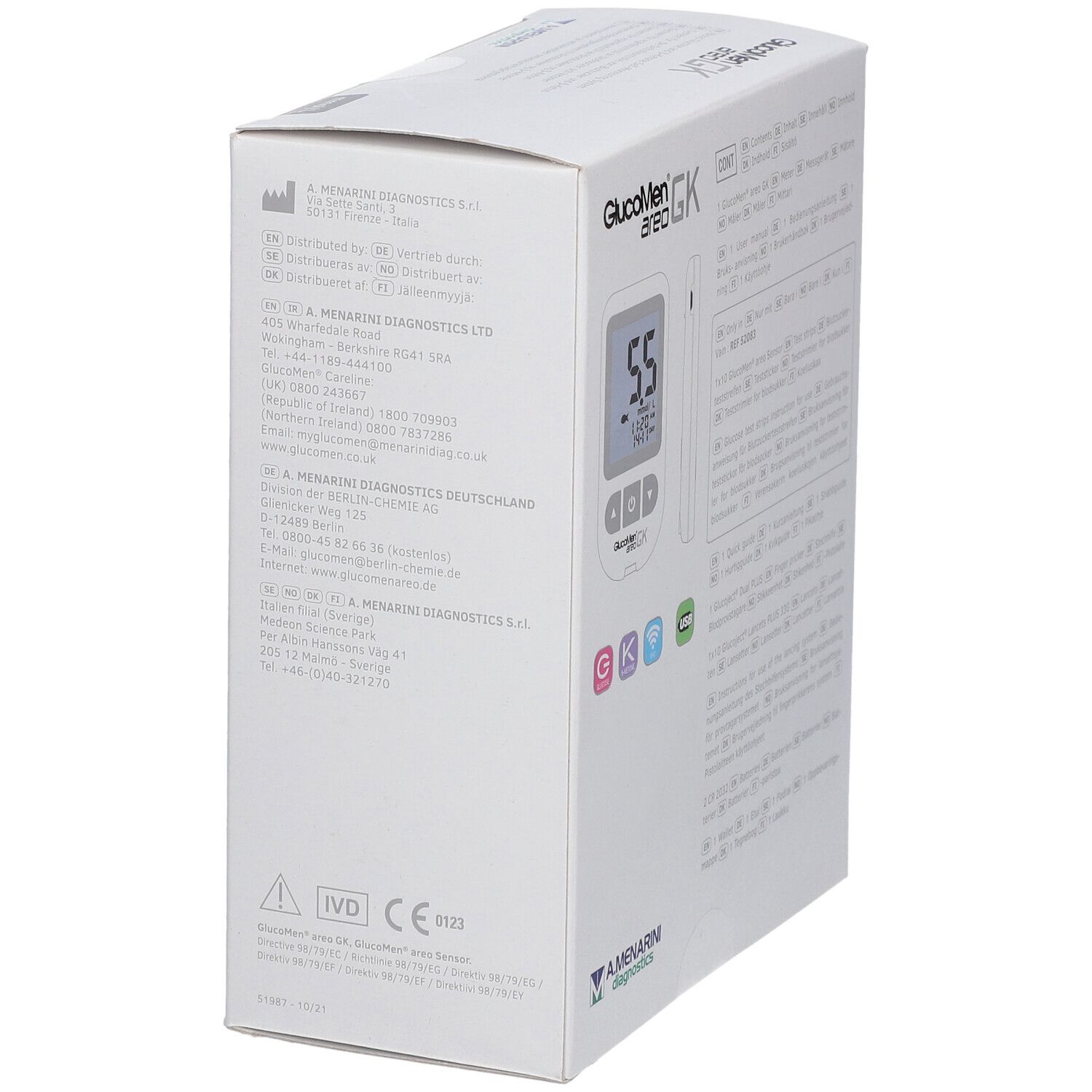 GlucoMen® areo GK mmol/l