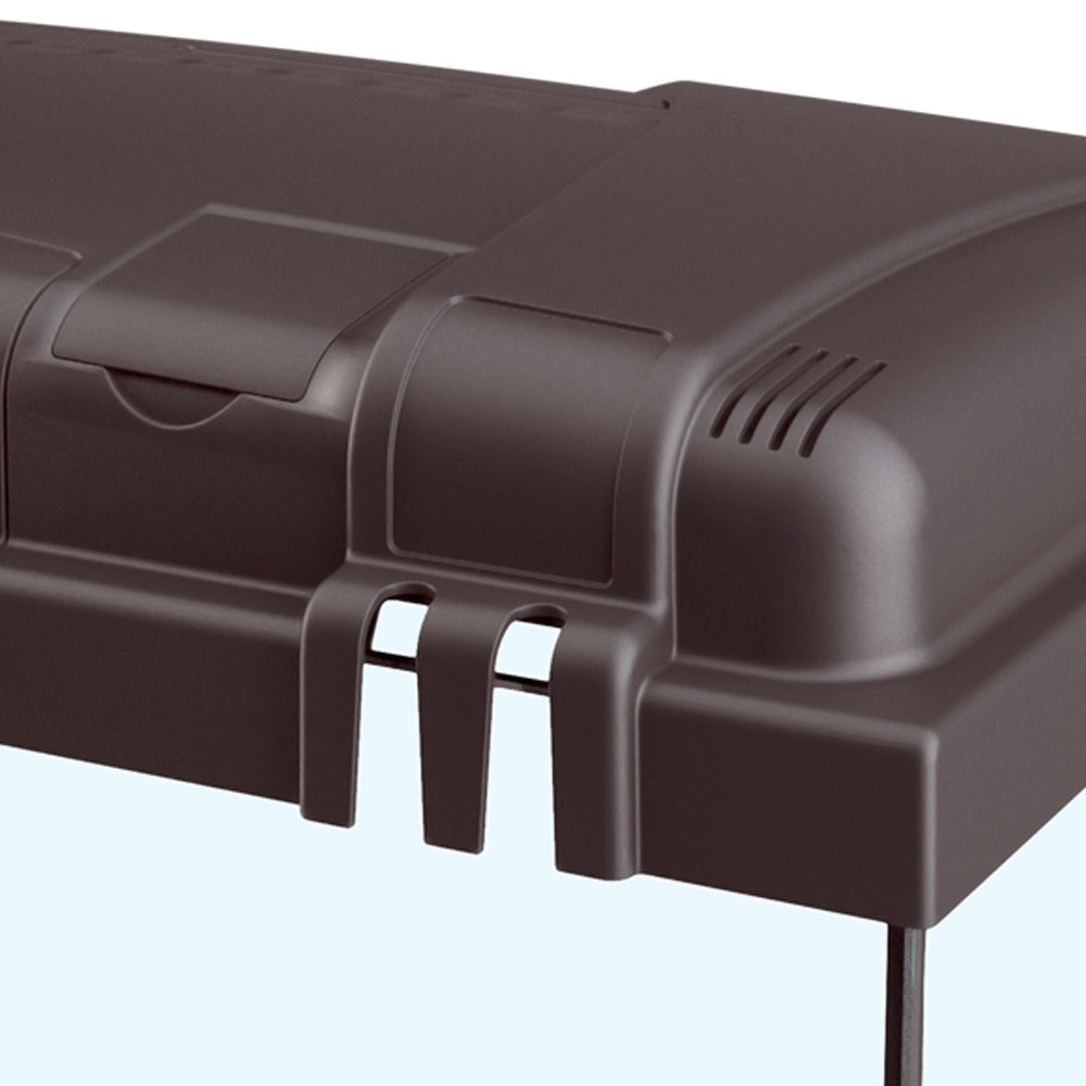 Hydor aquarium capri 80 led, en verre, lampes led, capacité 100 l, filtre interne et chauffage, noir