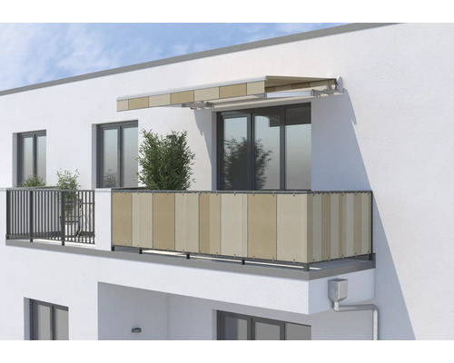 SOLUNA balkonbekleding H:75 cm stof design S2238 (per meter verkocht)