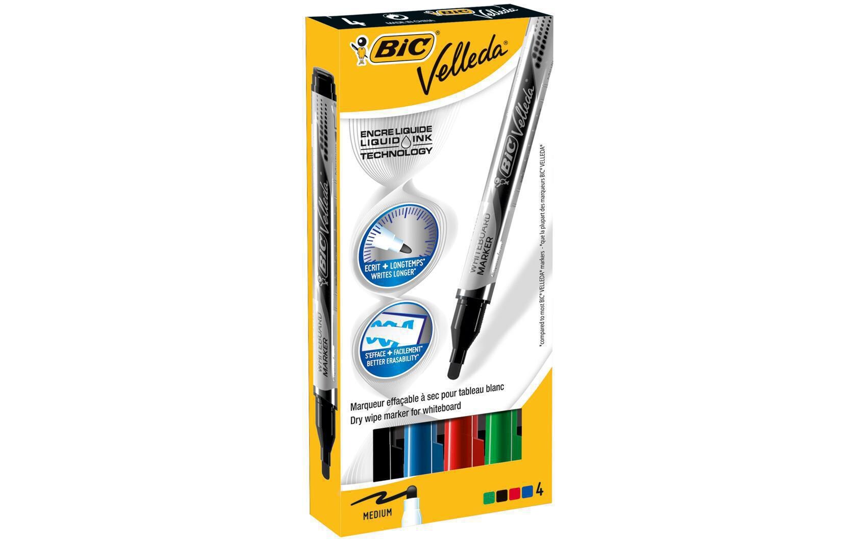 Whiteboard-Marker Velleda 4 StückMarker für Whiteboards