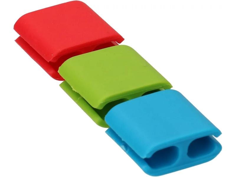 Max Hauri Kabel-Clip Hold, 6 Stück, Grün, Rot, Blau Kabel Clip Halter