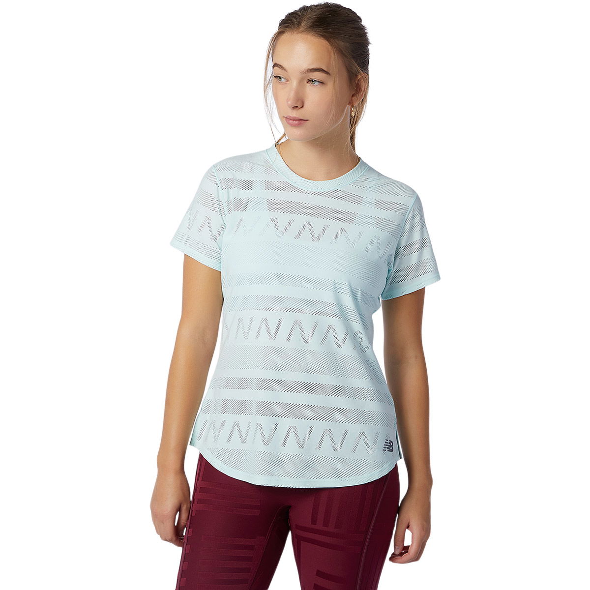 New Balance Q Speed Jacquard Løbe T-shirt Dame