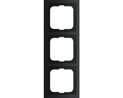Busch-Jaeger 1723-885K 3-voudig afdekraam Future Linear zwart/mat