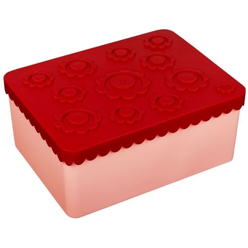 Blafre lunchbox bloemen roze-rood