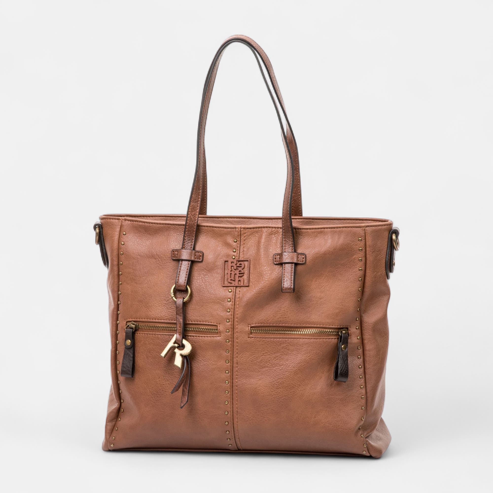 Sac de shopping marron