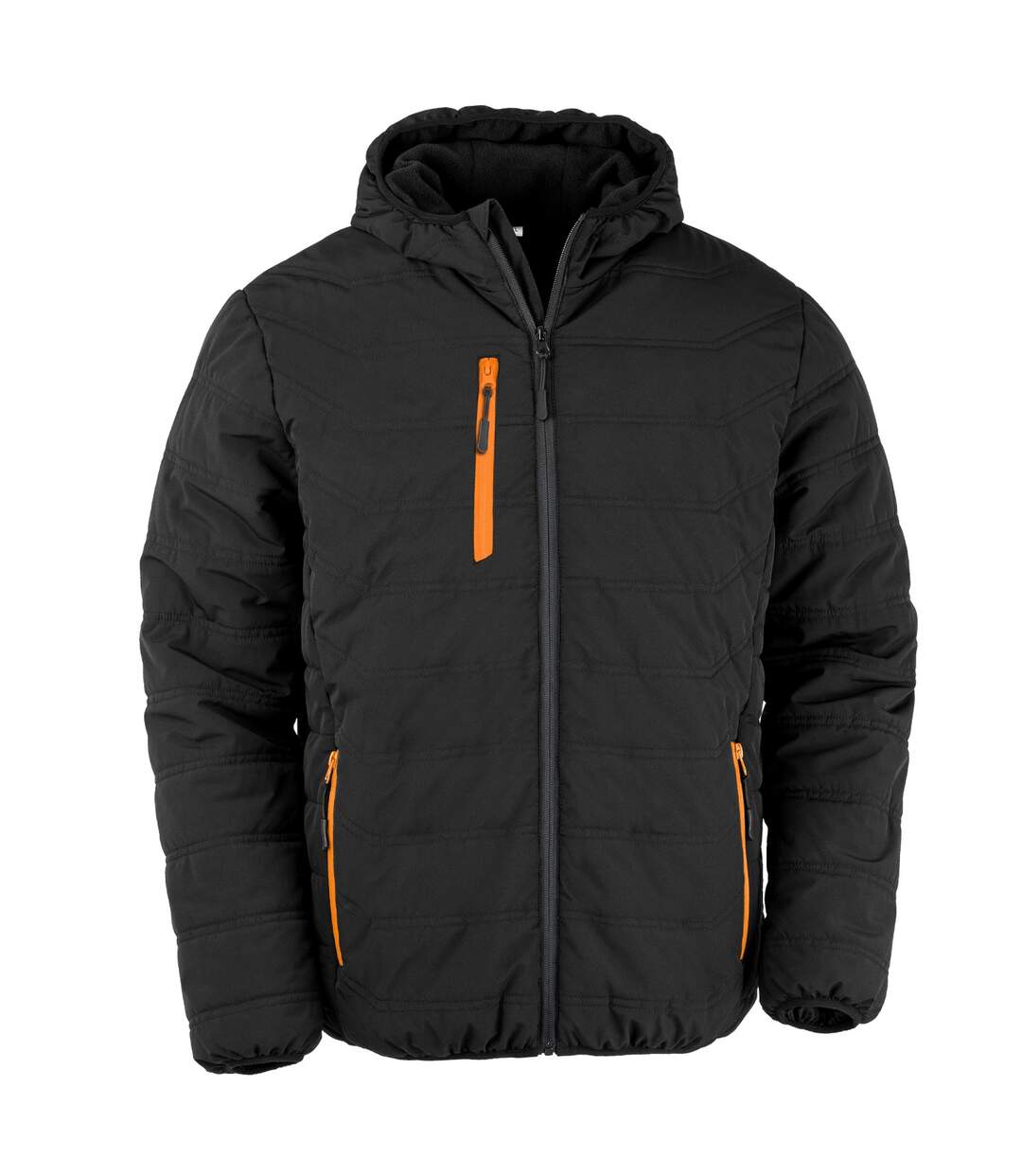 Result Genuine Recycled Veste matelassée Compass pour hommes (Noir/Orange) - UTPC4629