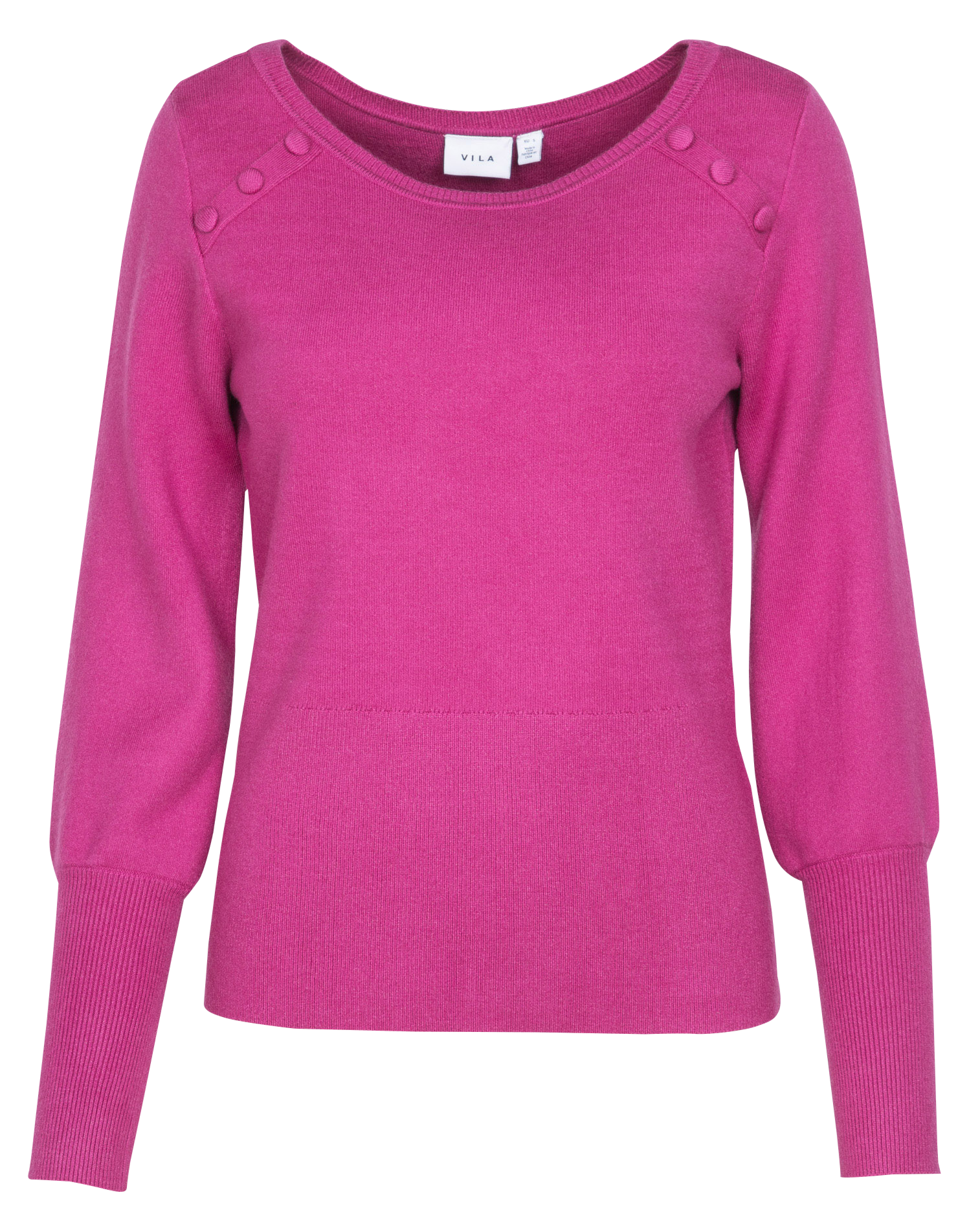 CASSIE - Pull col bateau en maille mélangée| Rose
