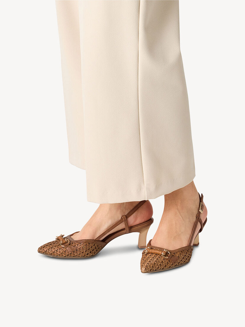 Slingpumps - bruin