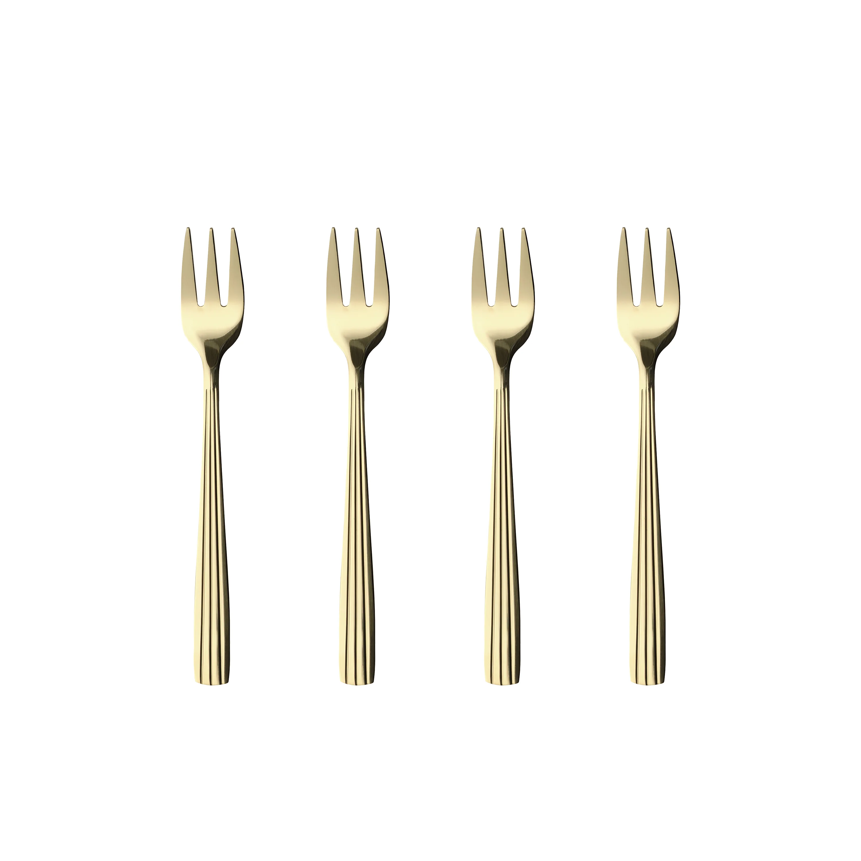 RAW  Kagegafler, Champagne guld - 4 stk.