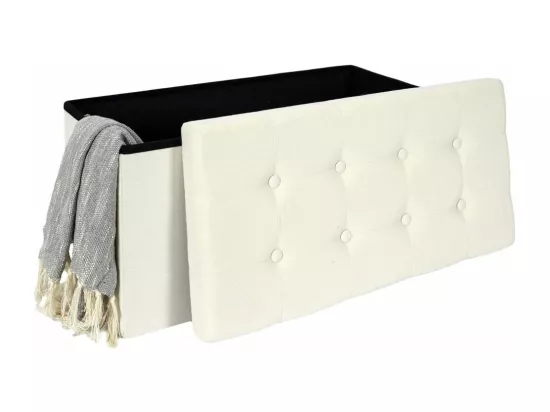 Coffre Banc Pliable Eleonor Beige