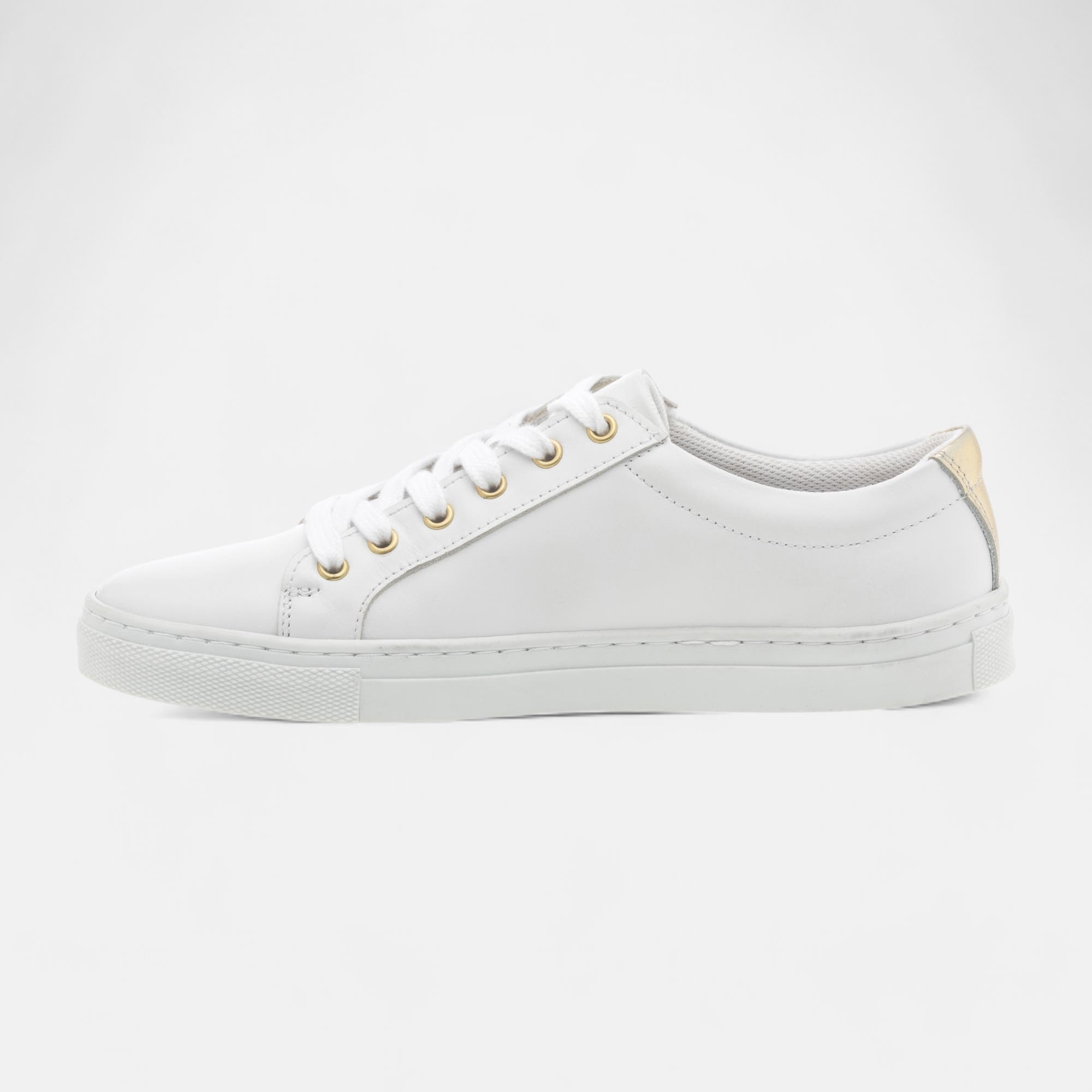 Baskets basses Femme en cuir blanc