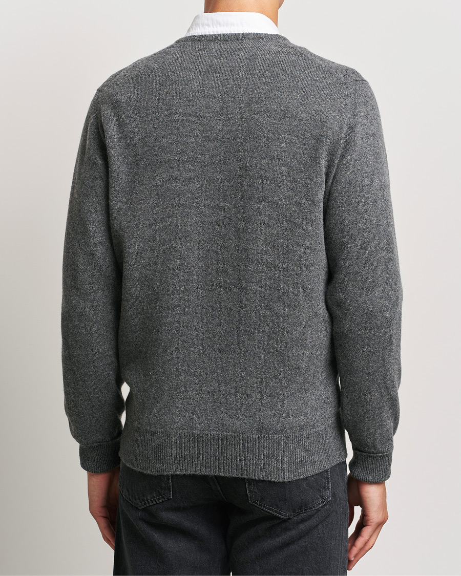 William Lockie Rob Lambswool V-Neck Cliff