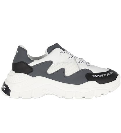 Emporio Armani Sko - Sort/Hvid/Gr?