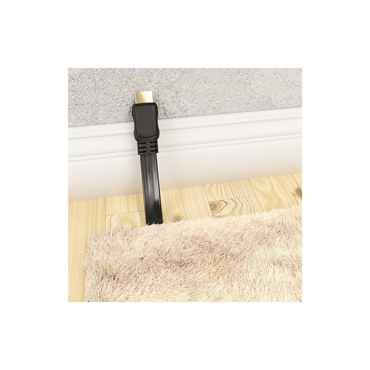 Goobay Høyhastighets HDMI™-slank kabel med Ethernet