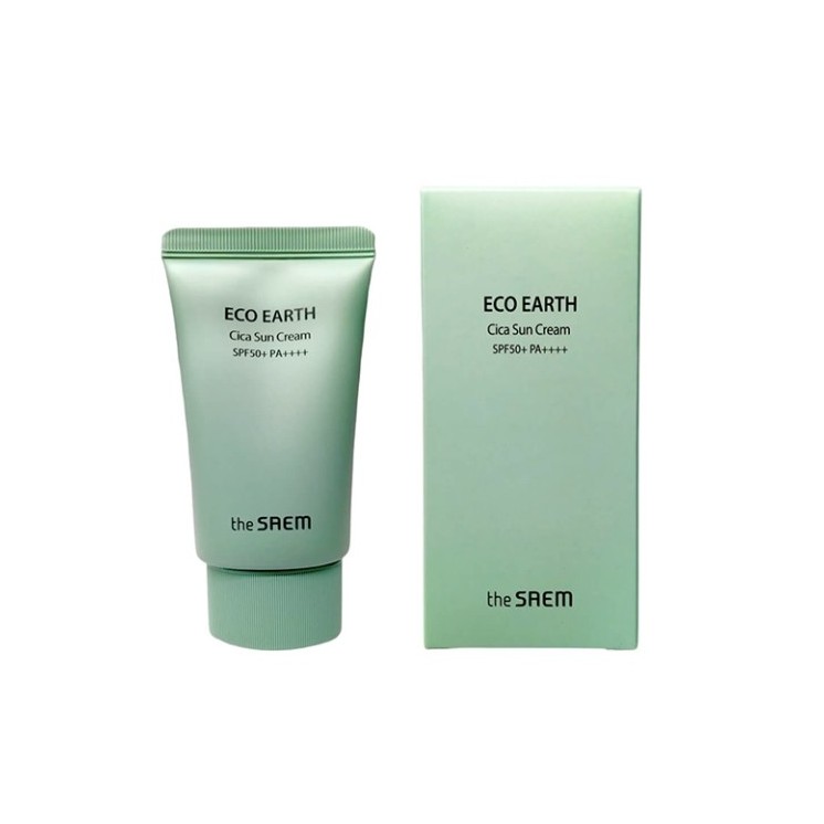Saem Eco Earth Cica Sun Cream Gesichts- und Körpercreme SPF50 50 ml
