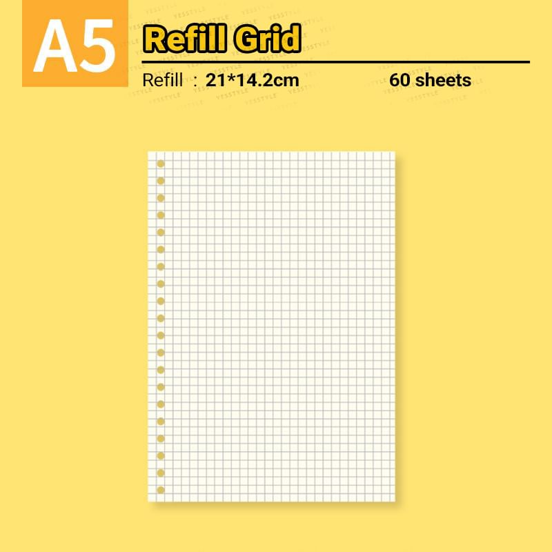 Fun House - A5 / B5 Transparant Losbladig Notitieboek / Navulling / Set