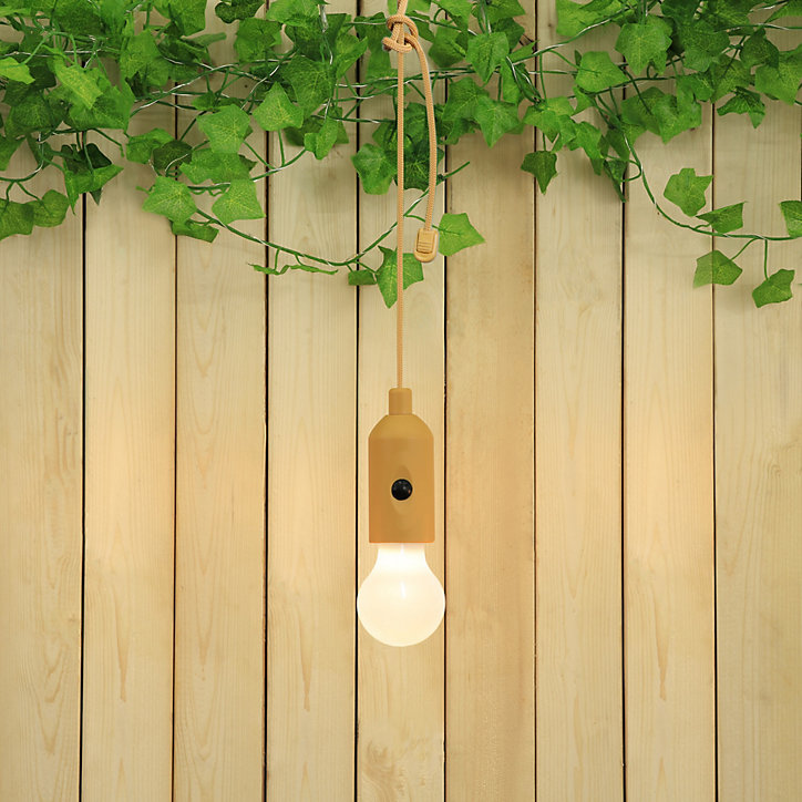 Ampoule suspendue orange l.5,6 x H.27 cm