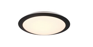 Umberto Deckenleuchte silberfarben, D/H: 29/8 cm, Kunststoff, Textil