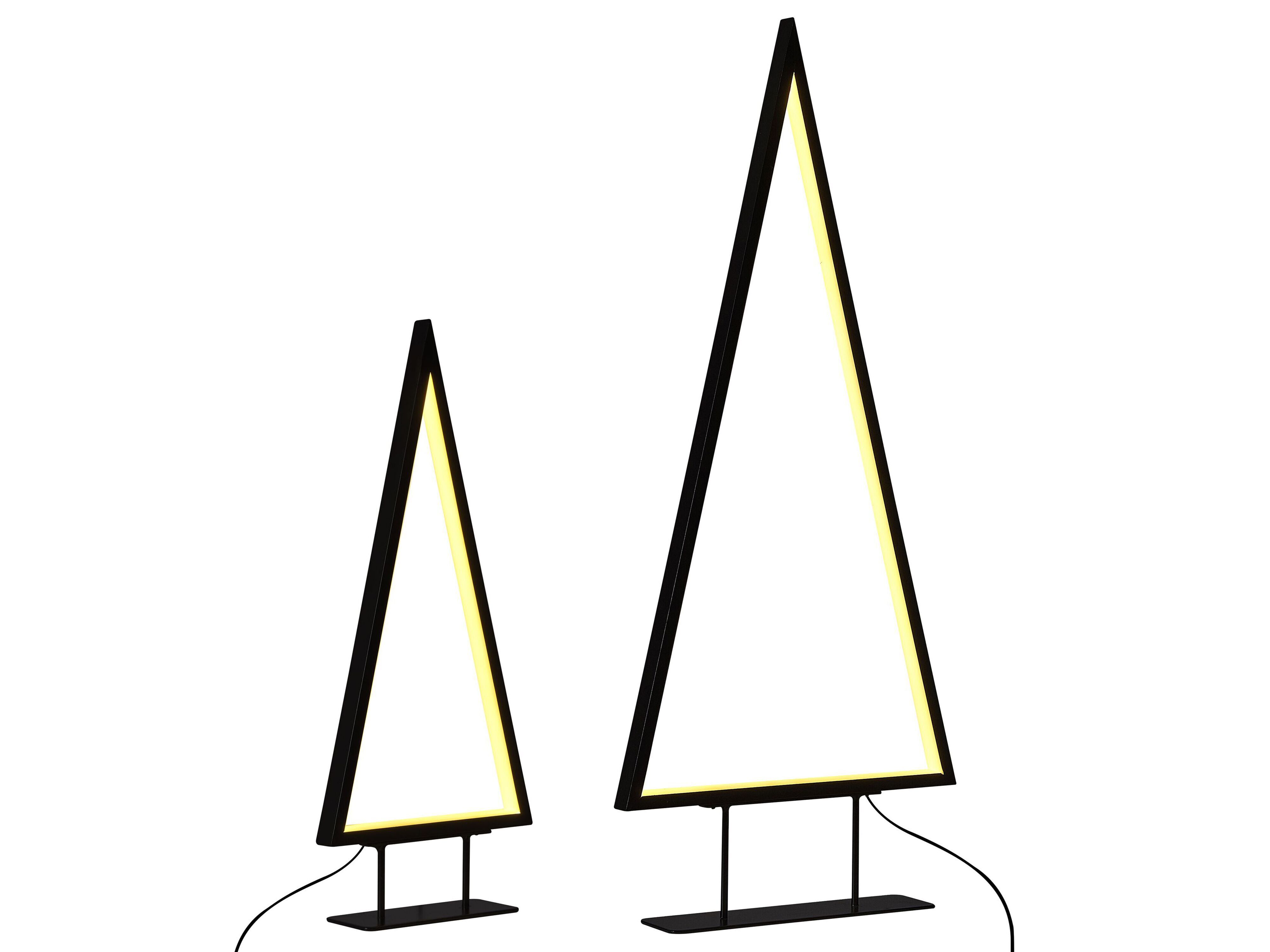 Kerstdecoratie LED LOPPI Kerstboom 47/69 cm Zwart