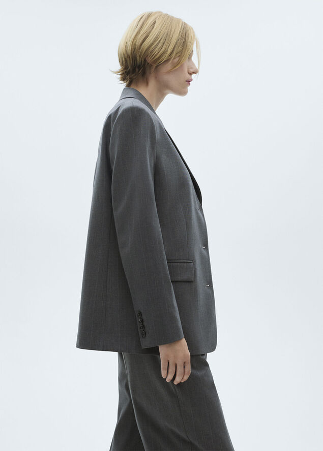 MANGO Pinstripe suit blazer 92