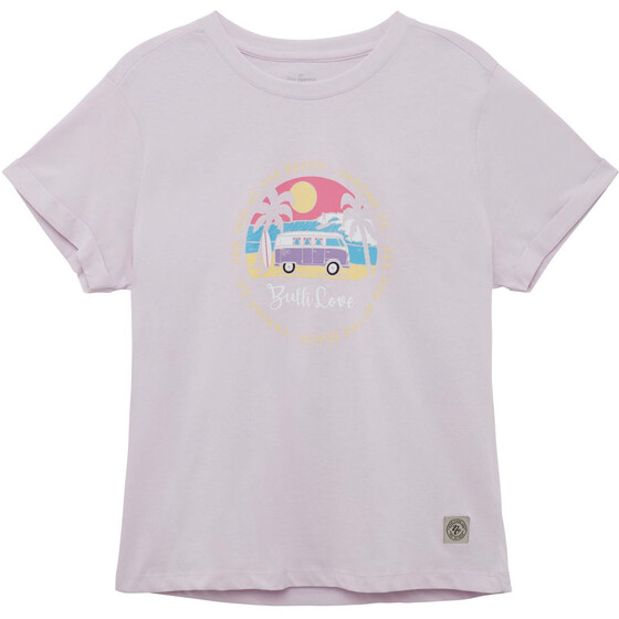 Van One Classic Cars Bulli Love Beach T-Shirt Damen lila SU24