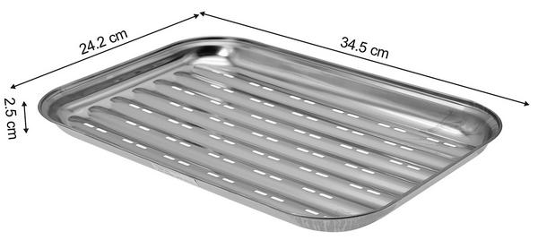 Dehner Edelstahl-Grillschale, ca.