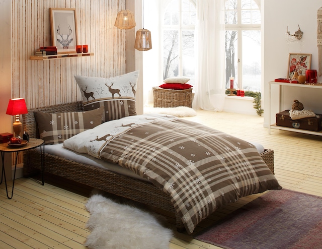 my home Bettwäsche »Wenda« 2 tlg. in Qualitäten PolyCotton (kühlend) + Biber (wärmend, 100% Baumwolle)