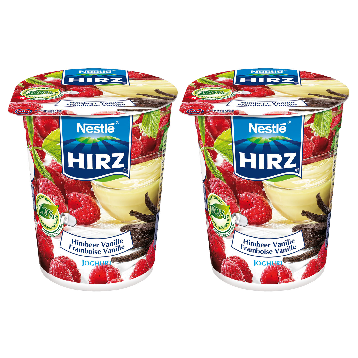 Hirz Joghurt Vanille & Himbeer 2x180g