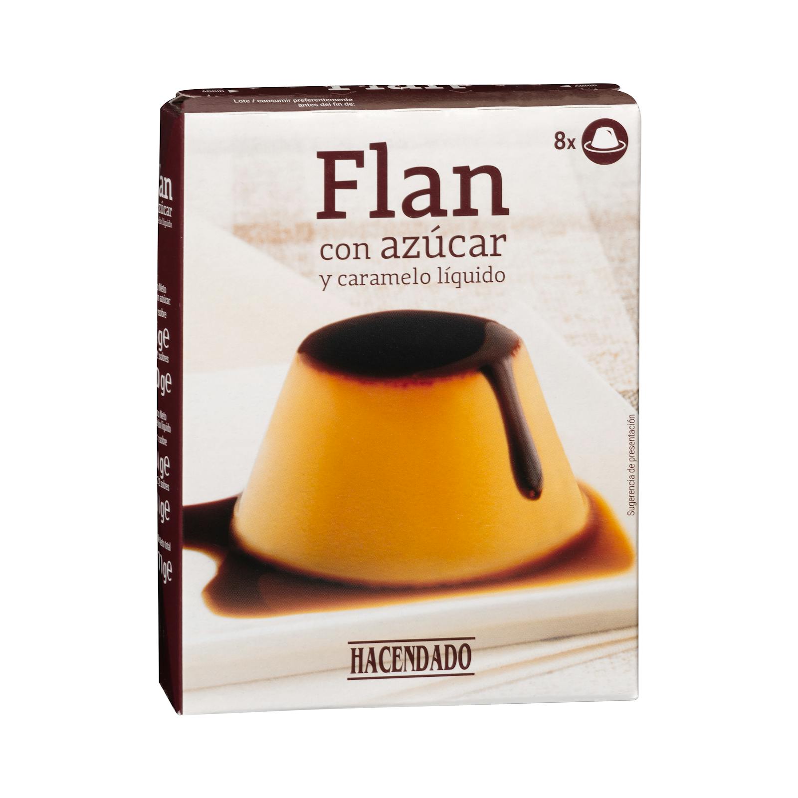 Préparation de poudre de flan Hacendado