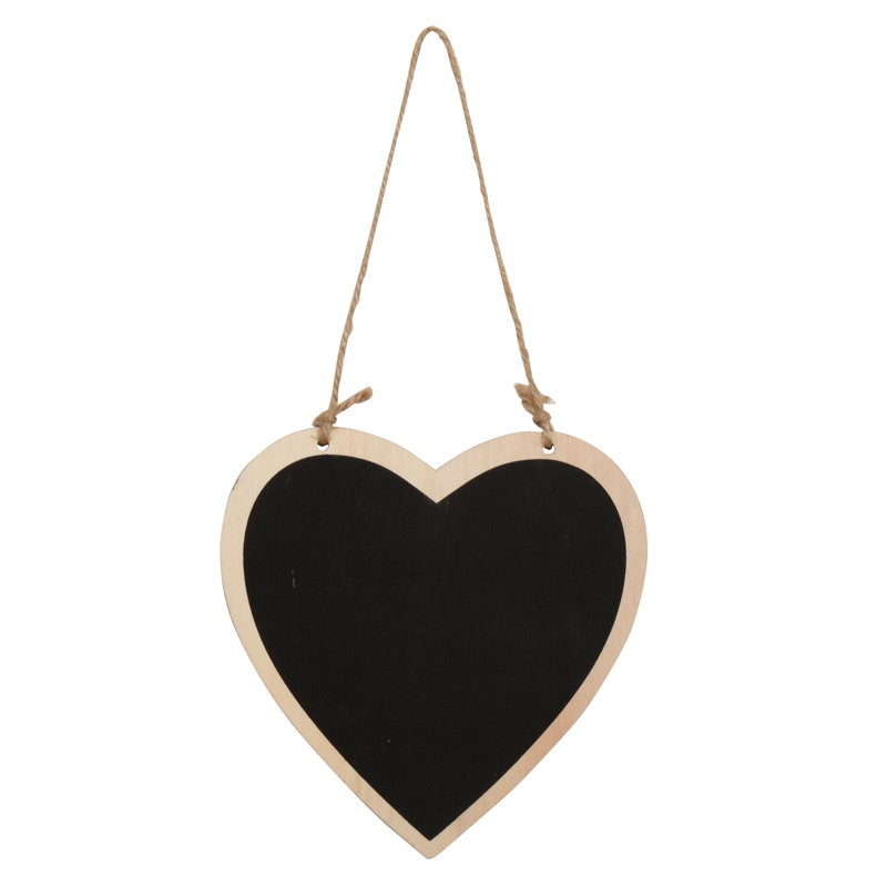 Ardoise en forme de coeur