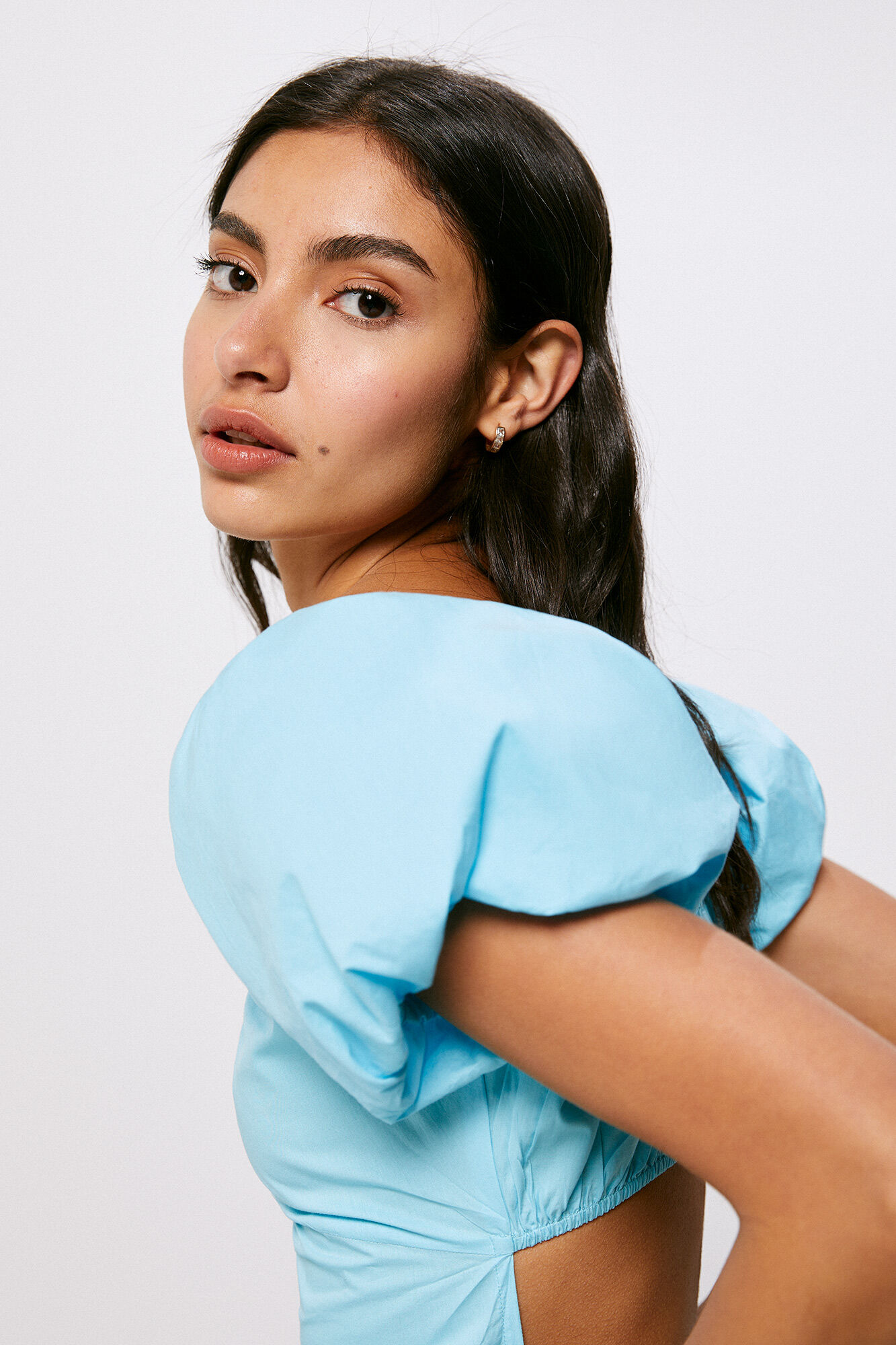 Vestido curto azul