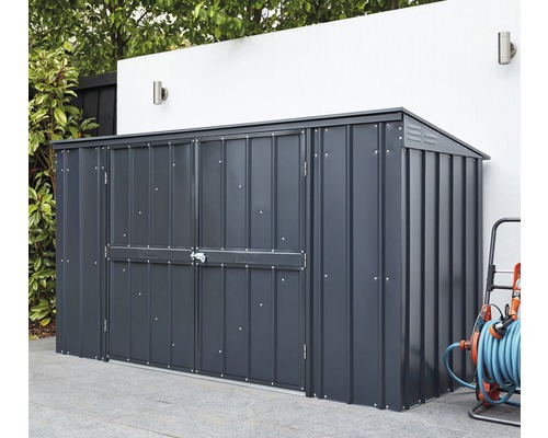 GLOBEL 7x3 bakken opbergbox, 233x95x132 cm, antraciet