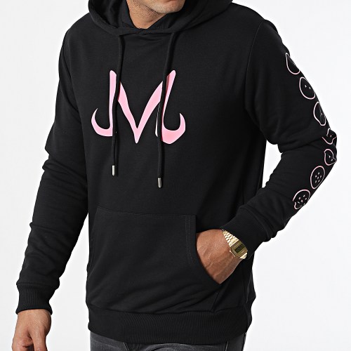 Sweat Capuche Majin Noir Rose