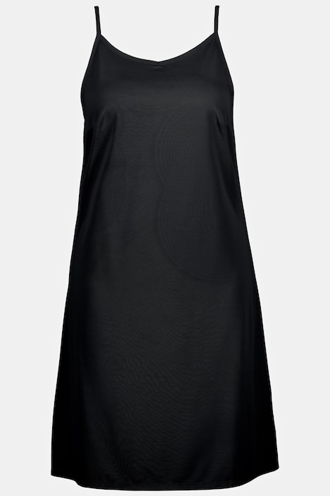 Jersey-Unterkleid, Shaped Fit, V-Ausschnitt, Spaghetti-Träger