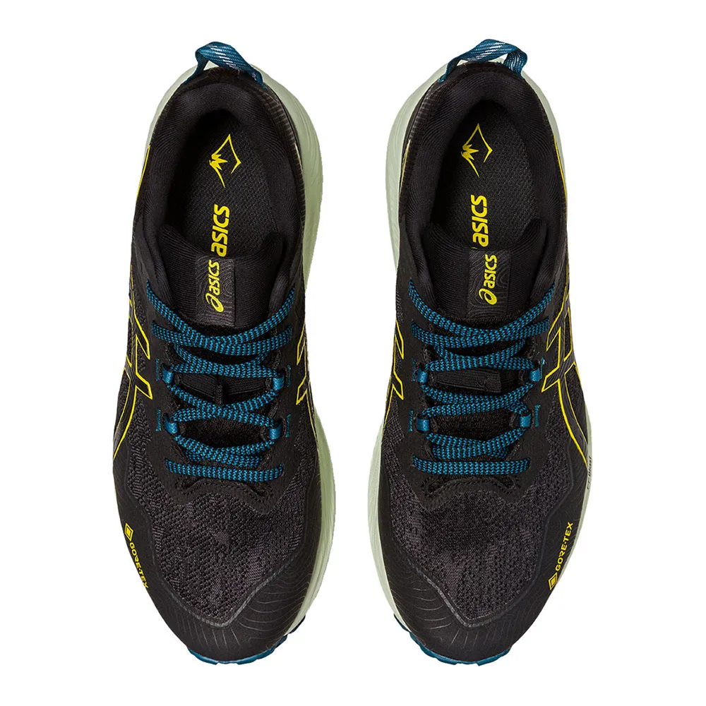 Asics GEL TRABUCO 11 GTX - Chaussures trail Homme black/golden yellow