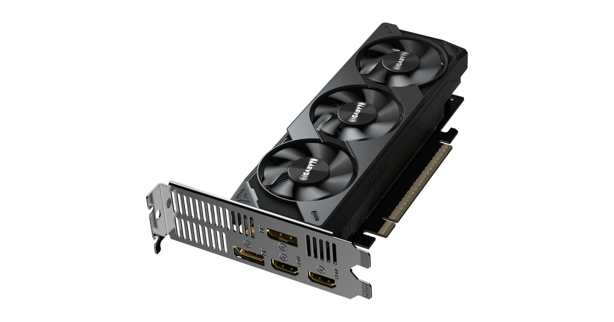 GIGABYTEGeForce RTX 5050 OC Low Profile 8G grafische kaart  (2x DisplayPort, 2x HDMI 2.1, DLSS 4)