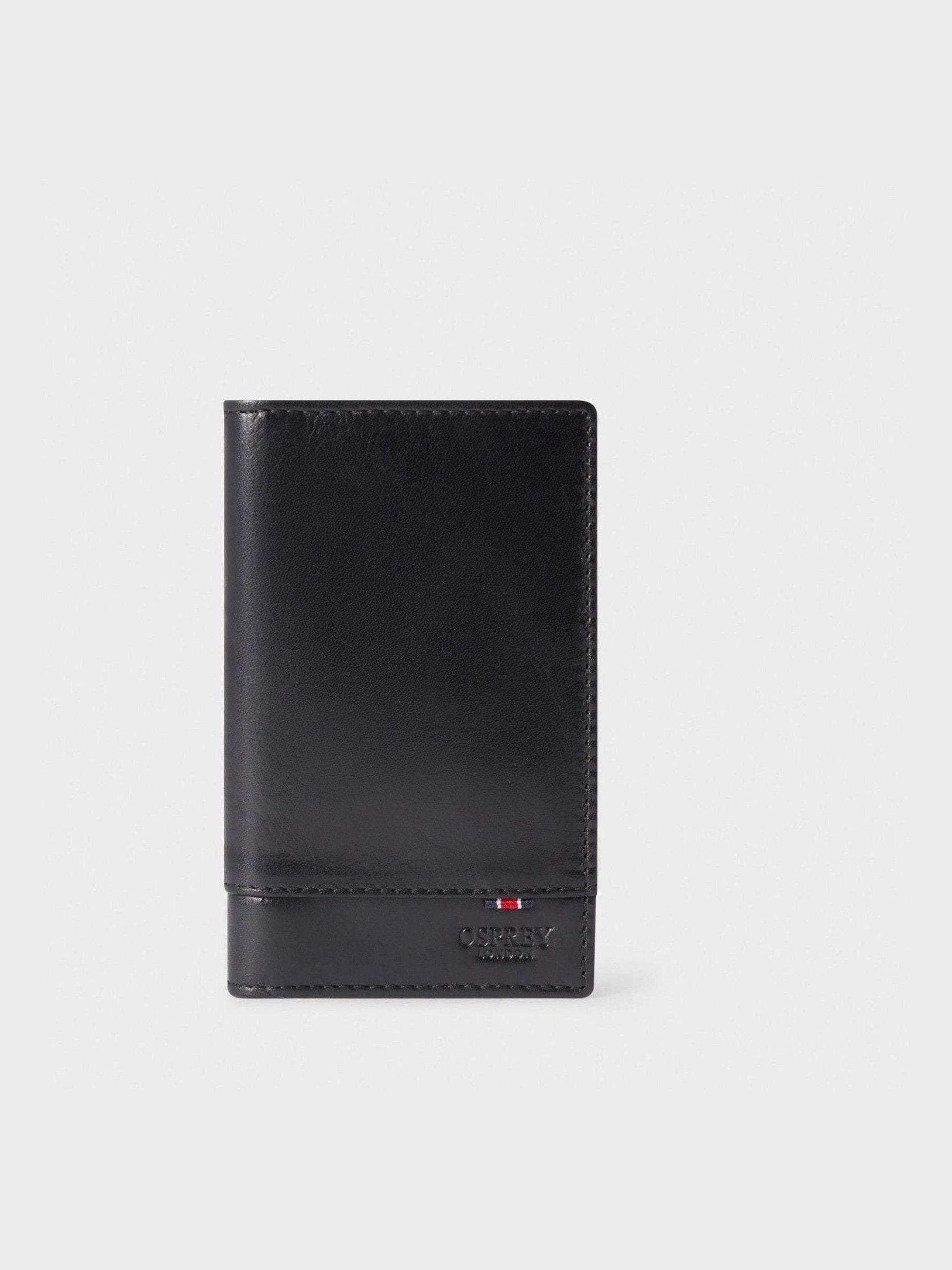 Zwart - Osprey London - Micro-leren nette portemonnee